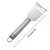 1/2PCS Stainless Steel Scraper Multifunctional Cleaning Scraper for Refrigerator Kitchen Removing Stains Adhesives from Floors