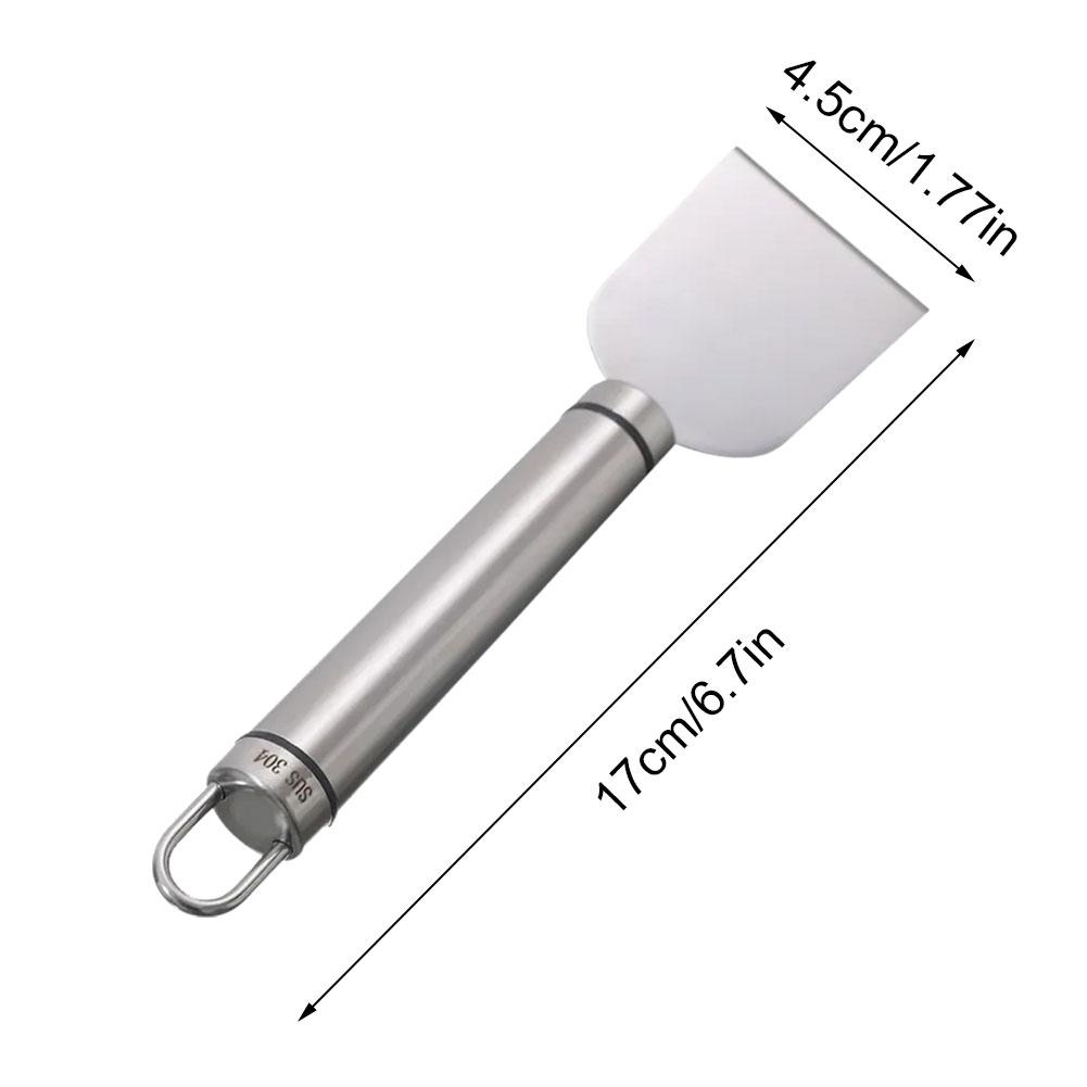 1/2PCS Stainless Steel Scraper Multifunctional Cleaning Scraper for Refrigerator Kitchen Removing Stains Adhesives from Floors