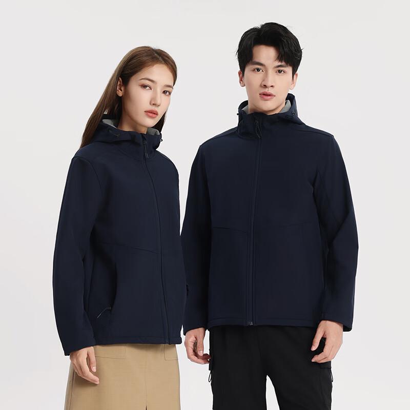 Унисекс ветрозащитная куртка с капюшоном FENGXUN 3XL