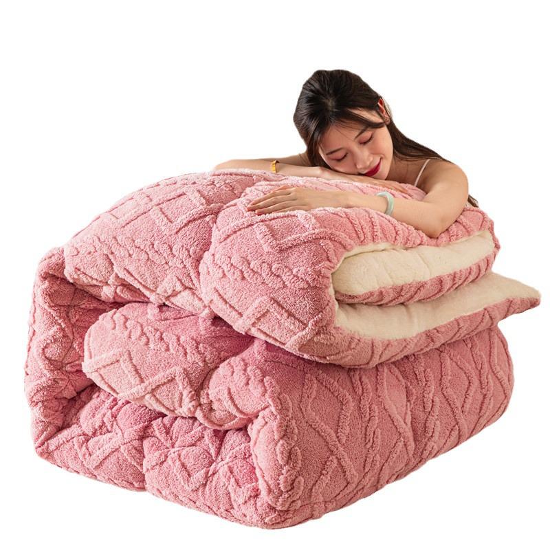 Taffeta Velvet Lambswool Arctic Quilt - Thickened, Warm Winter Bedding