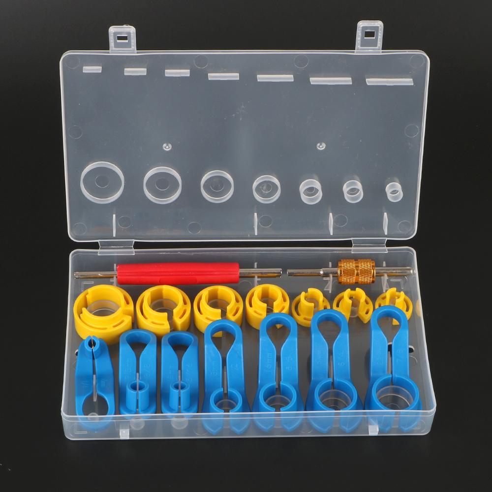 Removal Tools Car Air Conditioning Pipe Quick Disconnect Tools Kit 16pcs Fuel Line Remover Connector