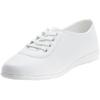 White Women's Genuine Leather Sneakers - Soft Sole, Casual Flat Shoes for Spring 2025