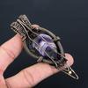 Salbei-Amethyst-Edelstein, reiner Kupferdraht, umwickelt, handgefertigter Anhänger-Schmuck für Sie