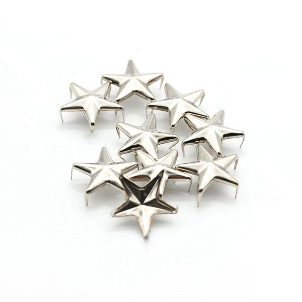 Metal for Hat,Bag,Clothes Spikes Spots Nailhead Sewing Decor Garment Supplies Star Rivets DIY Studs