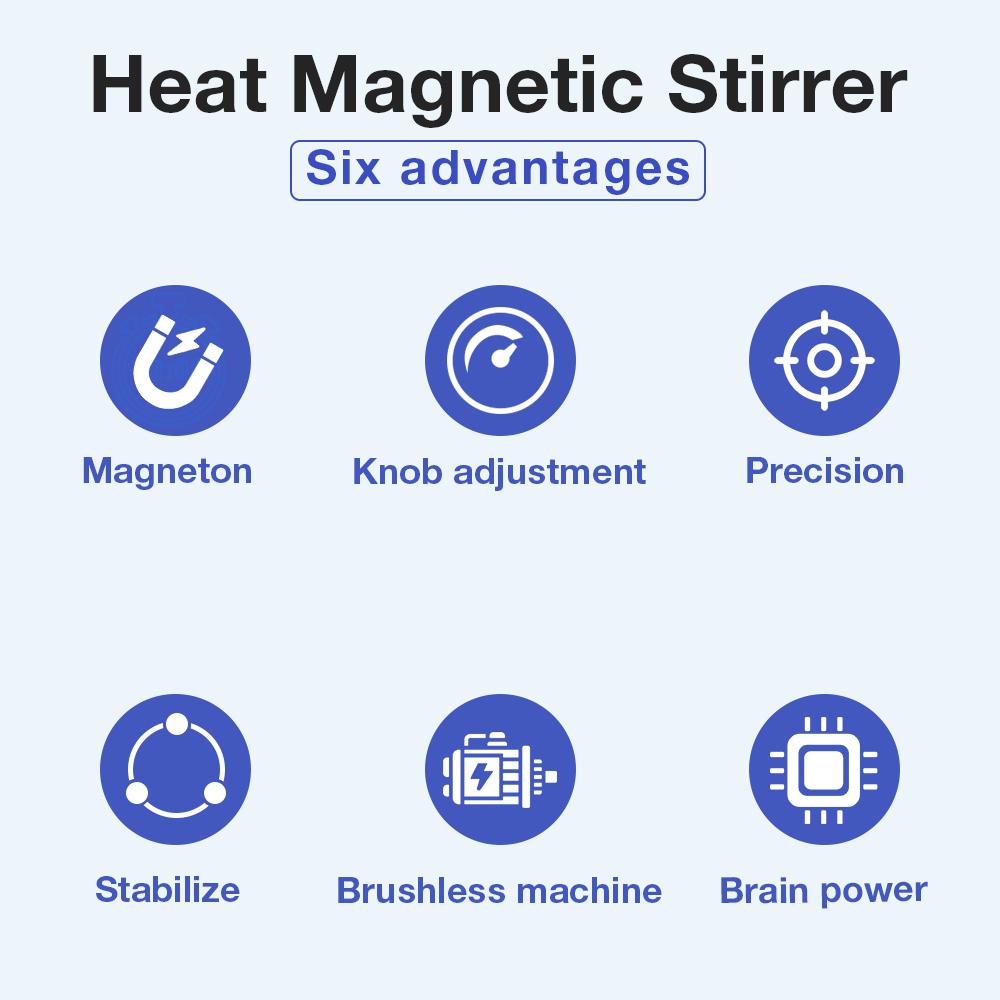 85-2 Laboratuvar Manyetik Karıştırıcı Sabit Sıcaklık Isıtmalı Manyetik Karıştırıcı 1000ml Sıcak Plaka Manyetik Karıştırıcı 2600RPM Karıştırma Makinesi