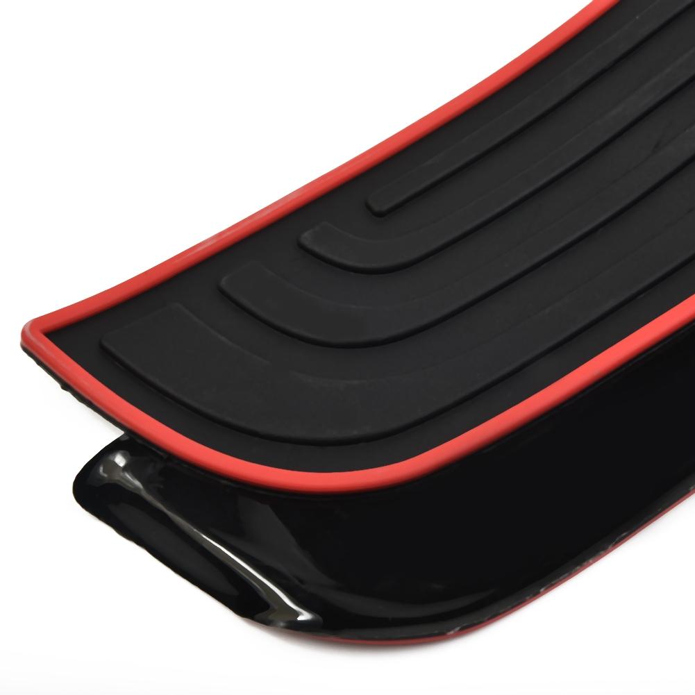 Black & Red Door Sill Strip 90cm x 7cm 1pcs 90cm Car Auto Rear Trunk New
