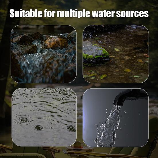 Personal Water Filter Straw Portable Water Purifier Outdoor Camping Hiking Backpacking Emergency Survival Filtration System