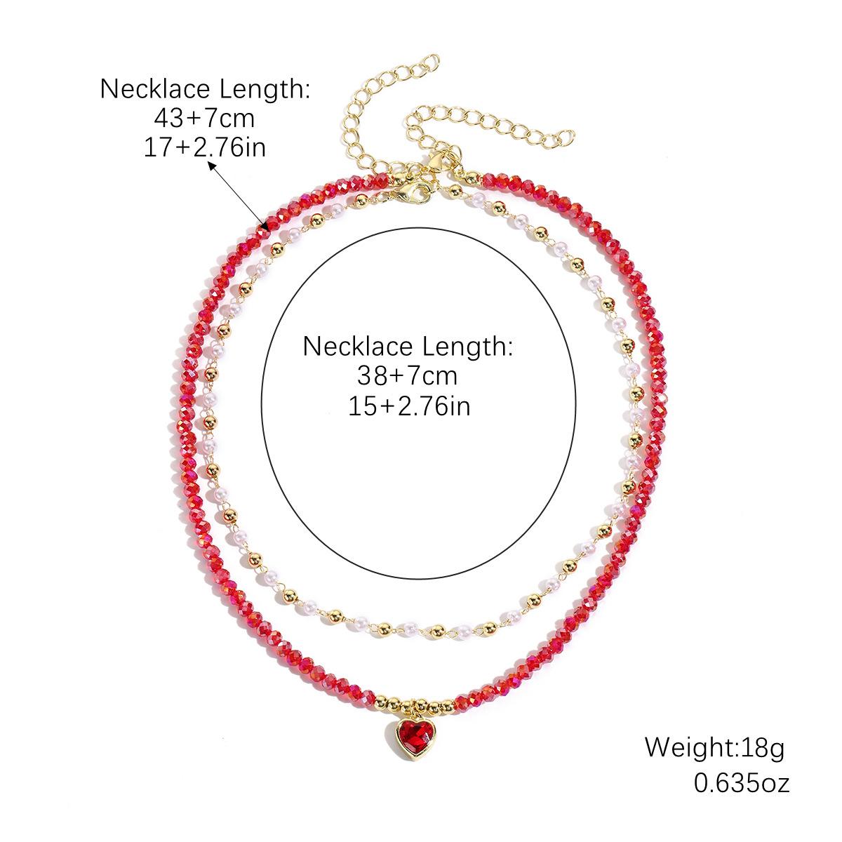 

Ожерелье для женщин, летние украшения, двухслойное ожерелье с кристаллами и бусинами, темпераментное ожерелье премиум-класса с дофамином, элегантное ожерелье