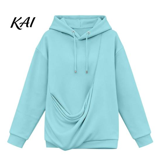 Fall Winter Hoodie Women Pet Pouch Hoodie, Oversized Hooded Sweatshirt with Kangaroo Pouch, Dog Cat Carrying Pullover Top for