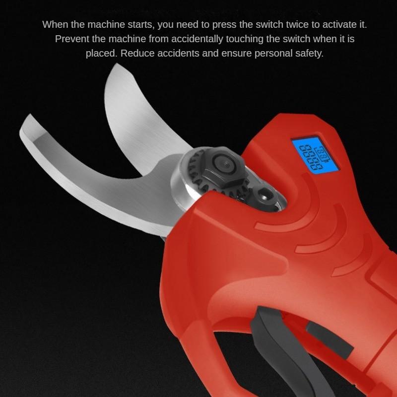 Portable Rechargeable Pruning Shears Multifunctional Green Belt Pruning Scissors Garden High Branch Fruit Tree Cutter