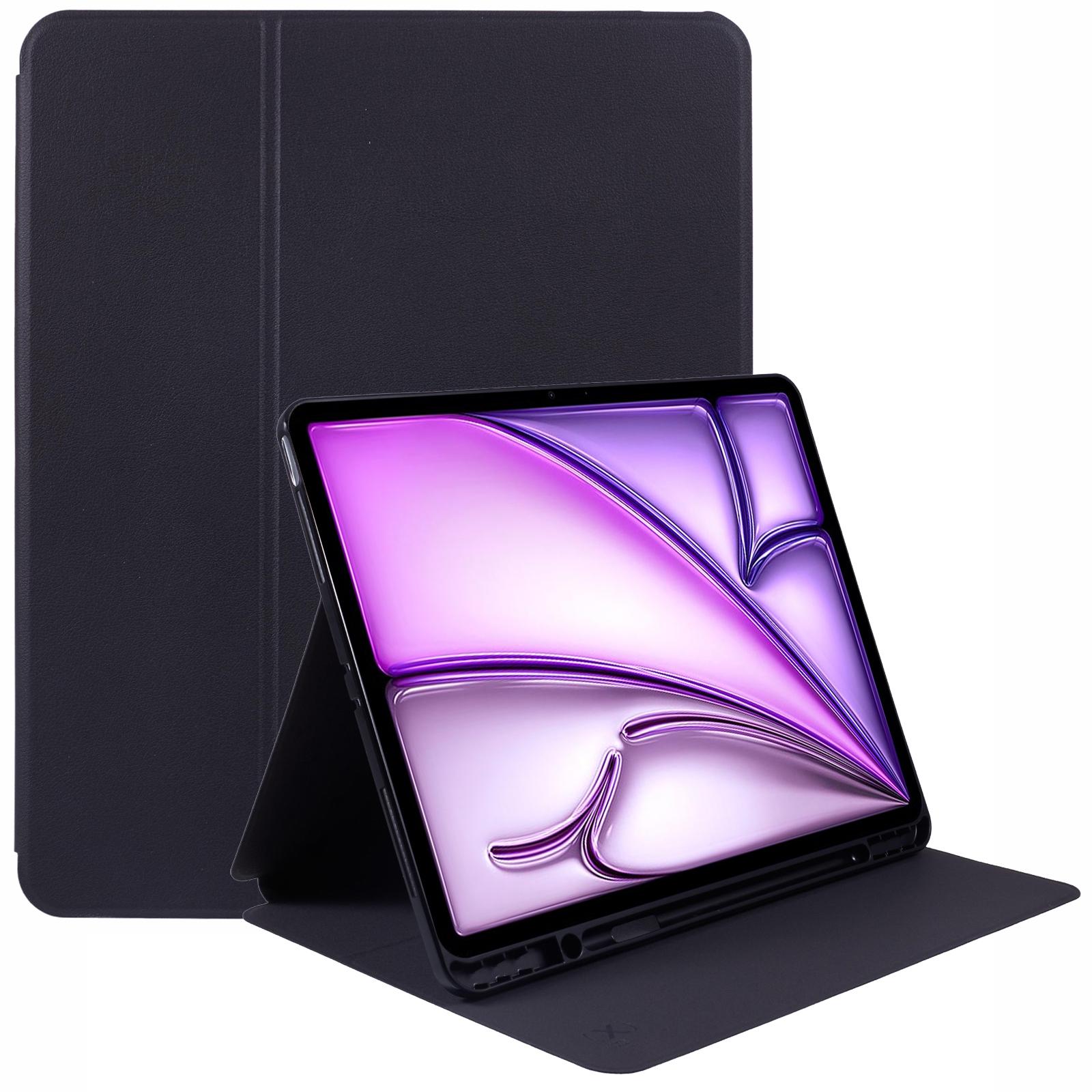 

X-LEVEL для iPad Air 13 (2025)/(2024) Умный чехол-подставка Кожаный чехол для планшета с держателем для карандаша, Автоматическое включение/выключение Black