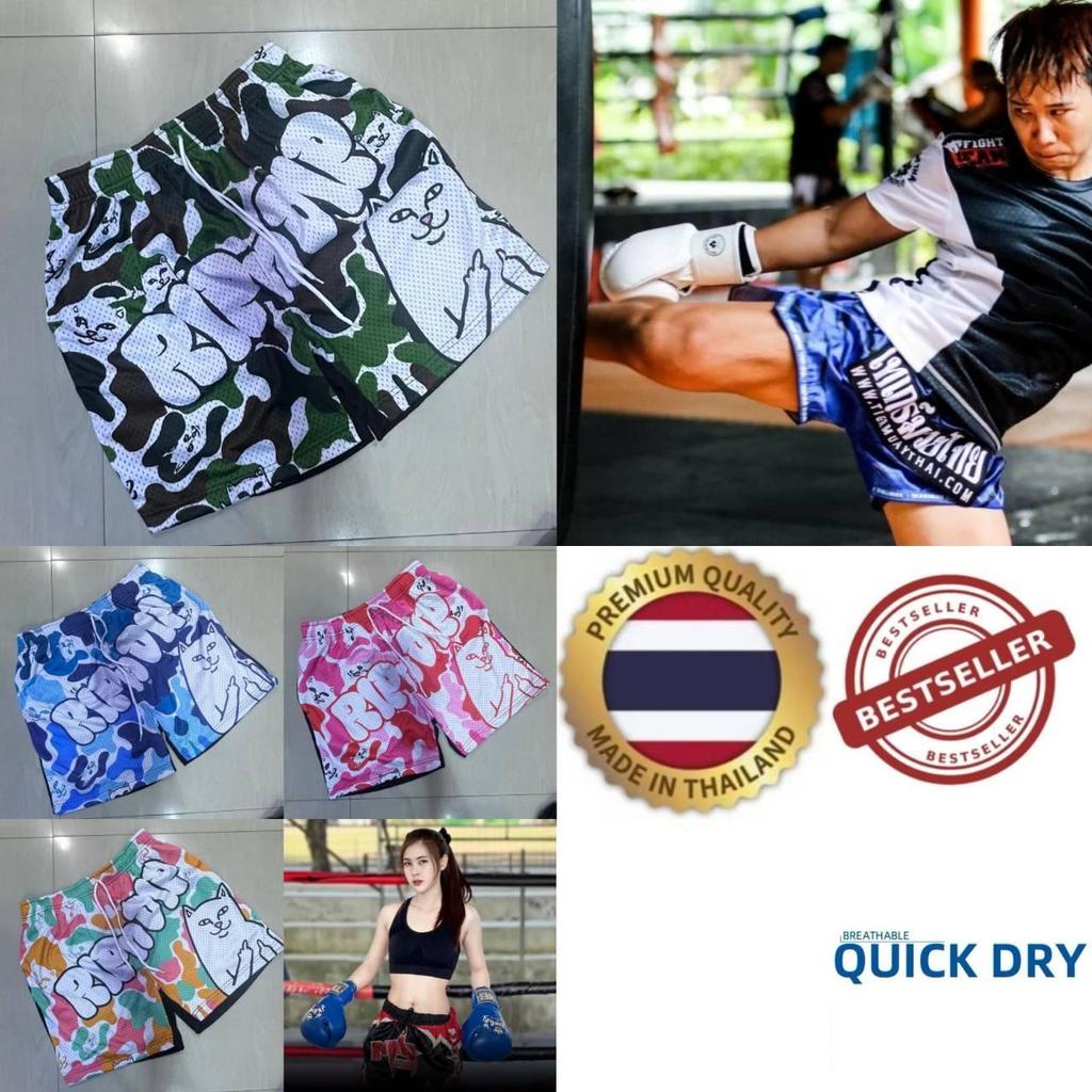 CAT Star Muay Thai Training Kickboxing Boxing Print Shorts Martial Art Boxer Unisex Men Women Kid Pants Fighting Fitness Gym Sport Workout
