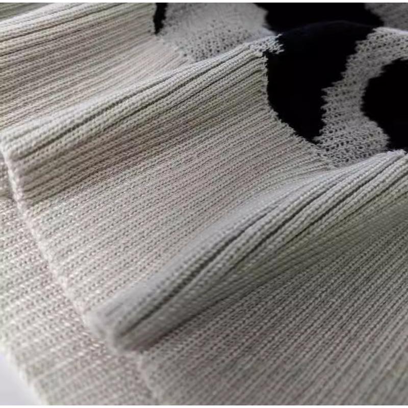 Casual Loose Knitted Leopard Print Pullovers Autumn Winter Women's Sweater New O-neck Full Sleeve Pullover