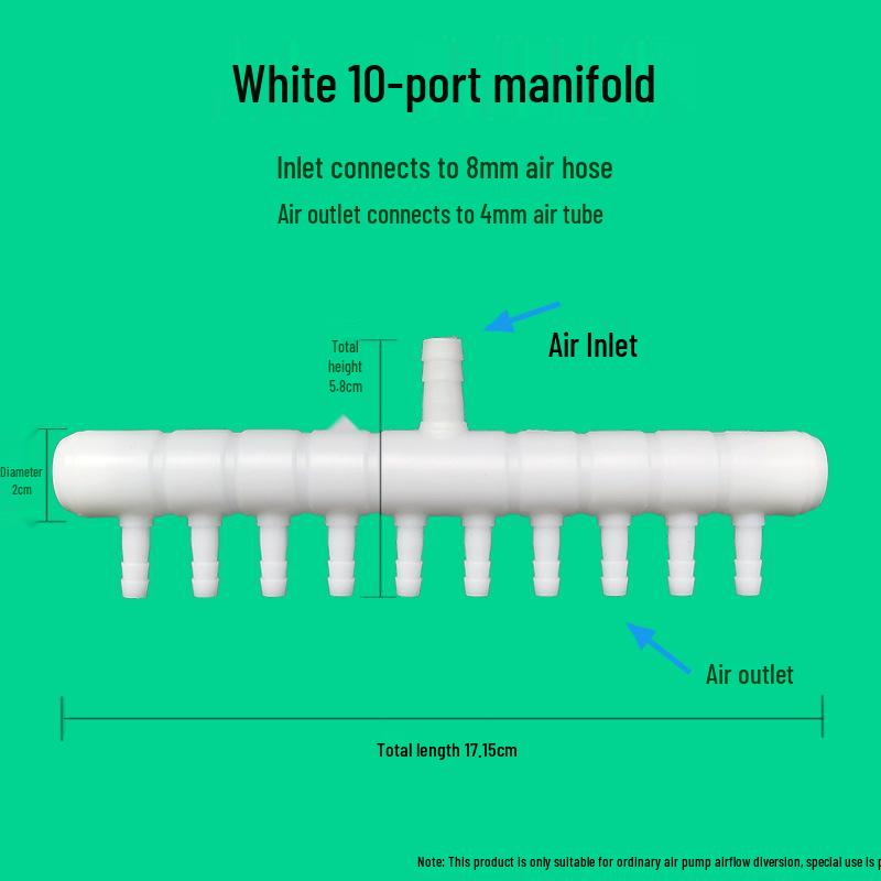Multi-Way Aquarium Air Pump Splitter and Oxygen Tube Connector