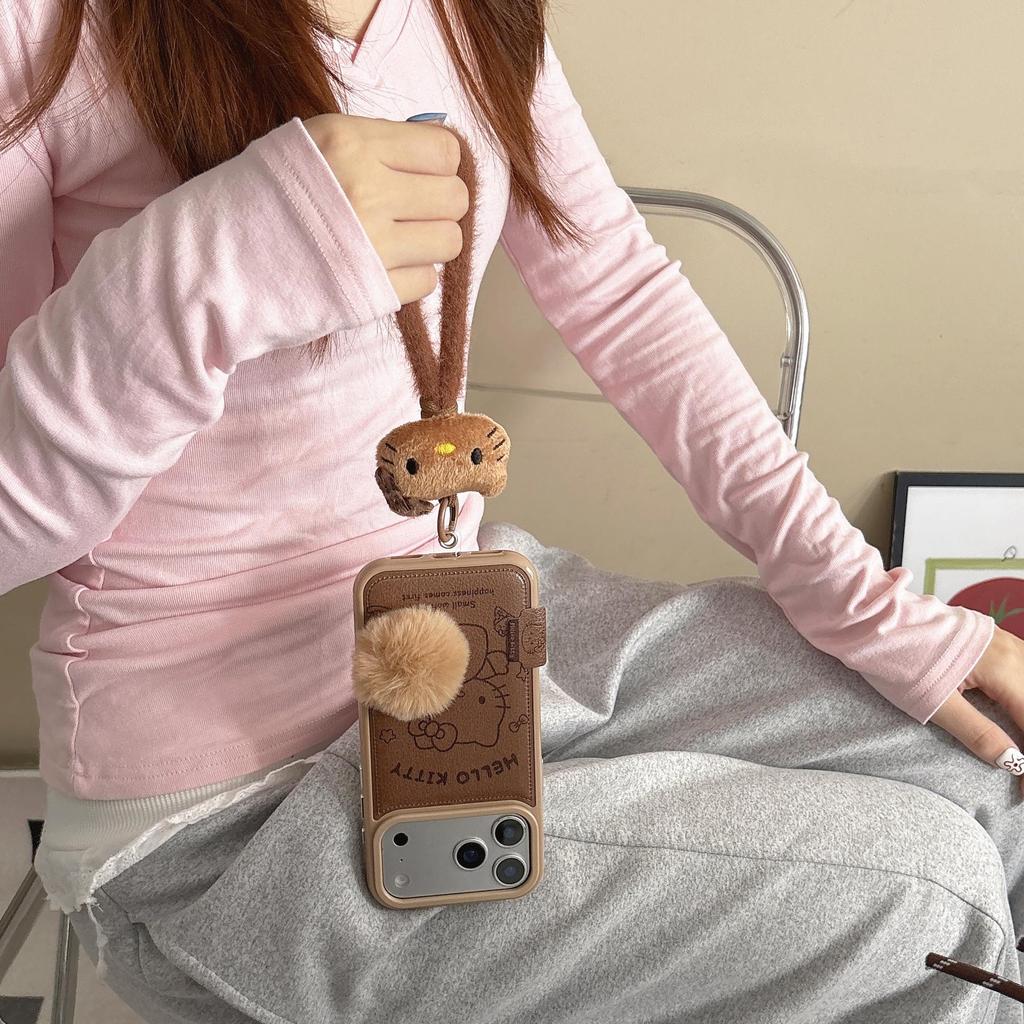 Hello Kitty Japan & South Korea Brown Line Dessert iPhone Case for iPhone 17/16 Pro Max/15/14 - Women's Edition