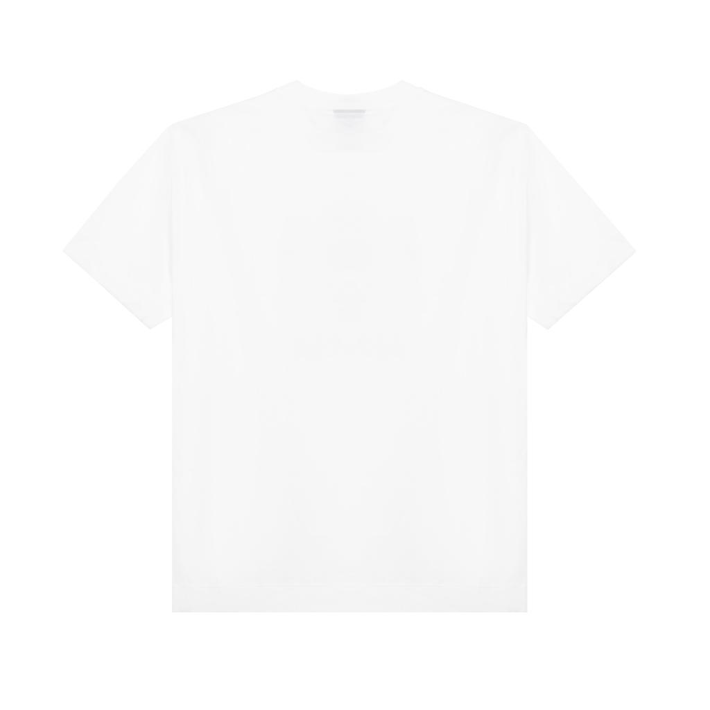 Emporio Armani Letter Eagle Logo Printed Short Sleeve T-Shirt Men Tops White 3K1TAF-1JUVZ-0101