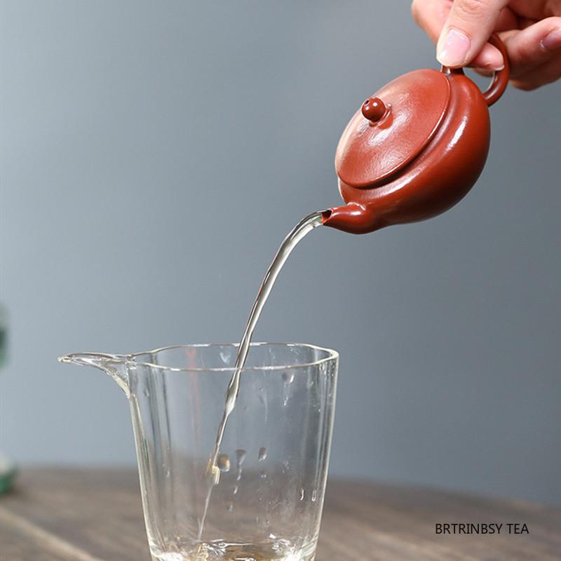 Traditional Yixing Purple Clay Teapot Handmade Beauty Tea Pot Household Small Capacity Kettle Chinese Raw Ore Zisha Tea Set 60ml