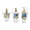 Ceramic Lotion Bottle Bathroom Hand Soap Dispenser Press-type Soap Art Painted Flower Liquid Dispenser shampoo bath gel bottles