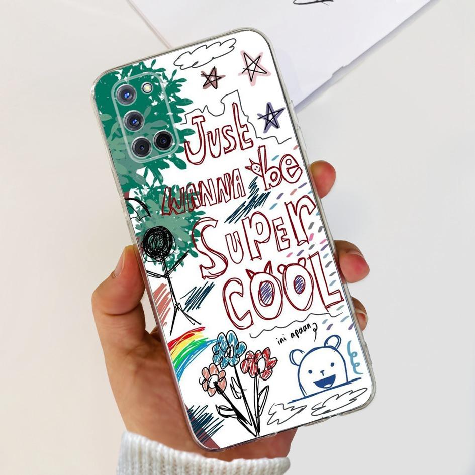 For OPPO A52 Case OPPOA52 CPH2069 A 52 Flower Phone Case Fashion Transparent Silicone Soft TPU Back Cover For OPPO A72 A92 Coque