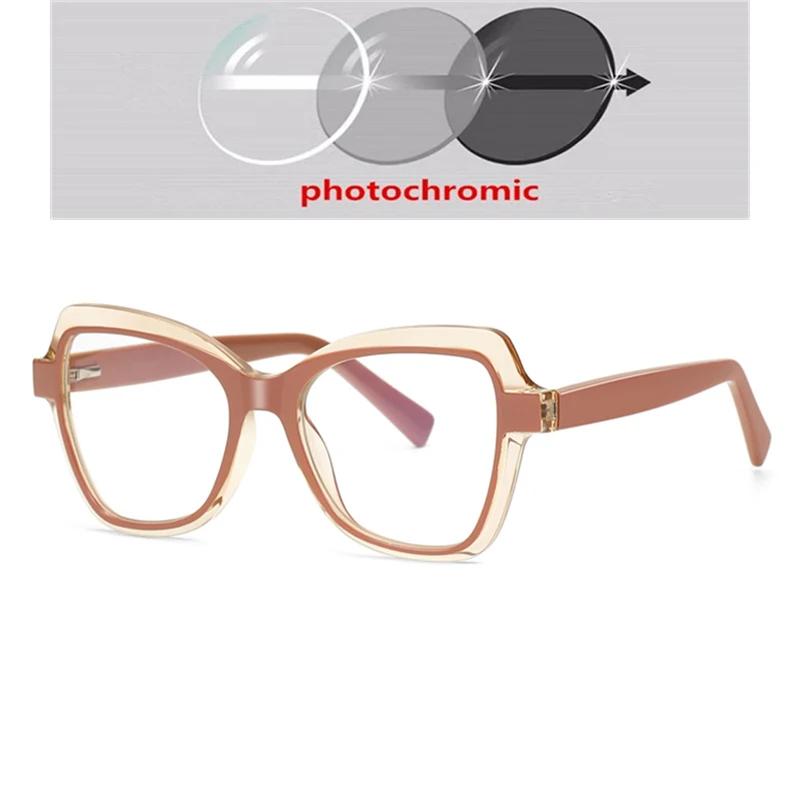 Leopard Frame Blue Light Blocking Prescription Glasses Women Myopia Spectacles -0.5 to -6.0 Spring Leg Oval