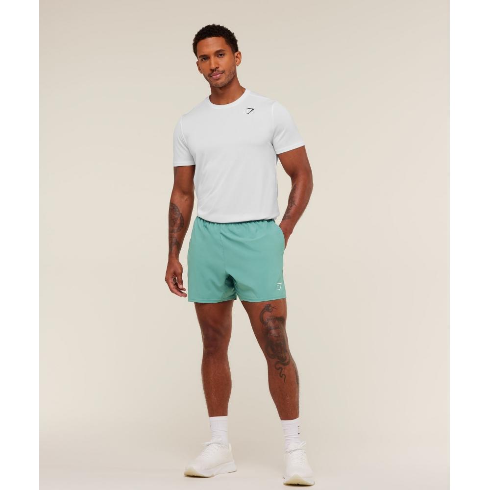 Gymshark Arrival 5  Shorts Muted Teal A2a1m Tbwq