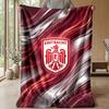 Eintracht Frankfurt Football Print Flannel Blanket, Soft Warm Lightweight Throw Blanket for Sofa Bed Camping