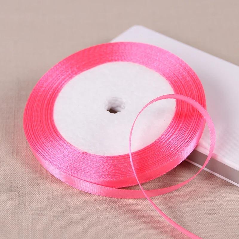 

25Yards 6mm Silk Satin Ribbons for Crafts Bow Handmade accessories for clothing accessories and hats DJIY