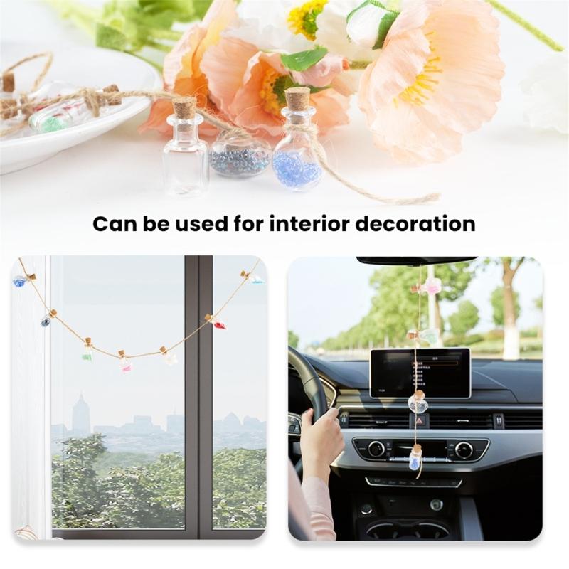 Set aus 30 einzigartigen Glasfläschchen Glas Wunschflaschen Glasfläschchen-Set Segensgeschenkflasche Perfekt zum Basteln und für Schmuck