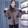 Women's Autumn 2025 Fleece-Lined Wool Jacket: Korean & British Style, Loose Fit, Slimming Casual Suit.