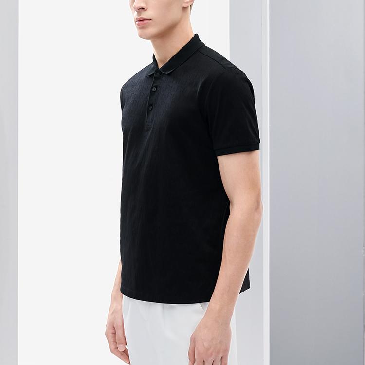 New FILA Polo Shirts Men's Jet Black F11M212102FBK