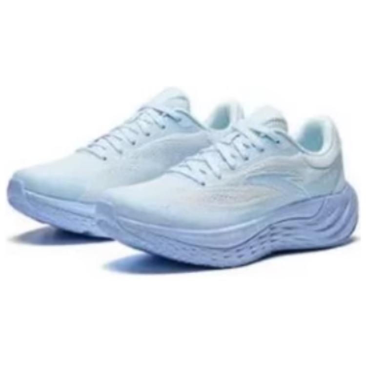 Anta Travel Step Comfortable Trendy Shock Absorbing Non-Slip Wear-Resistant Low-Top Running Shoes Women Sneaker Ice-Blue 122515546R-4