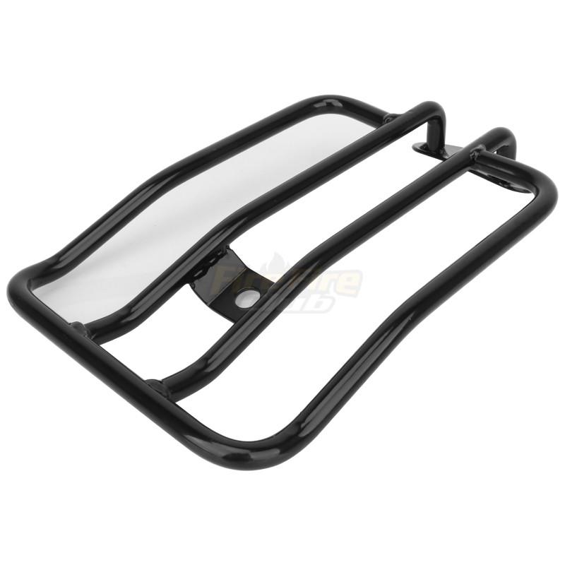 

Мотоцикл 18cm Chrome Black Solo Сидіння заднє крило Багажник Підтримуюча полиця для Harley Sportster Iron XL 883 1200 2004- чорний