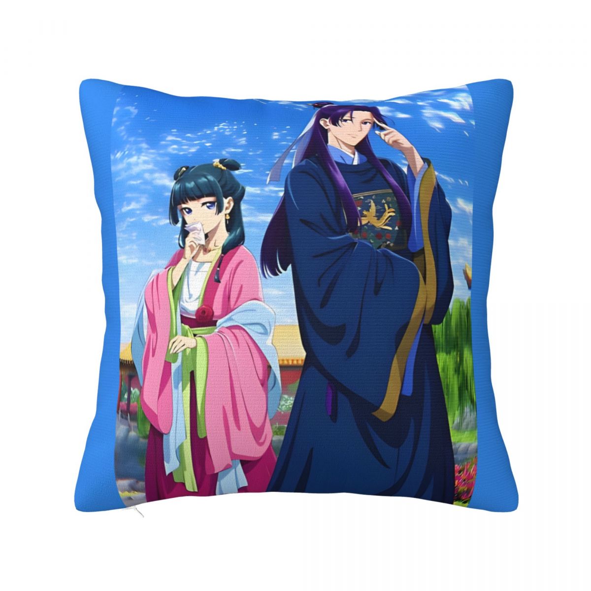 

Maomao And Jinshi Anime Square Pillow Case The Apothecary Diaries Cushion Cover Funny Polyester Decor Pillowcase for Car 18x18 30x30cm
