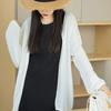 Spring/Summer Plus Size Sun Protection Long Sleeve Knit Cardigan - Loose, Lightweight, Elegant Korean Style for Women