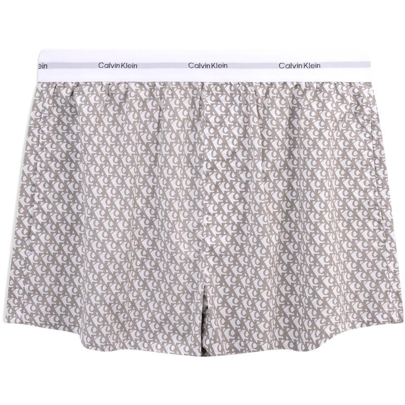 

Calvin Klein Elastic Waistband Satin Pajama Shorts Women shorts White QS7411 M