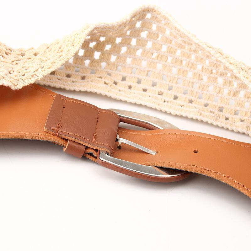 Women's Fashion Waist Cover All-match Dress Clothing Belt Simple Pin Class Elastic Elastic Strap Girls Decorative Strap