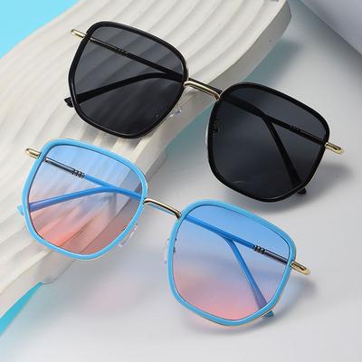 Fashion Shades Anti-Slip Uv400 Sunglasses Square Frame Sunglasses Ins-Style Unisex Sunglasses For Cycling Outdoor Activities
