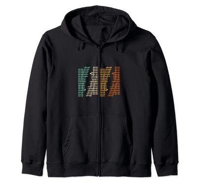 Modelleisenbahn Lokomotive Zip-Hoodie