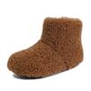 Korean Version of Girls Fluffy Boots 2025 Winter Warm Children's Snow Boots Niche Cute Velvet Short Boots Baby Cotton Boots