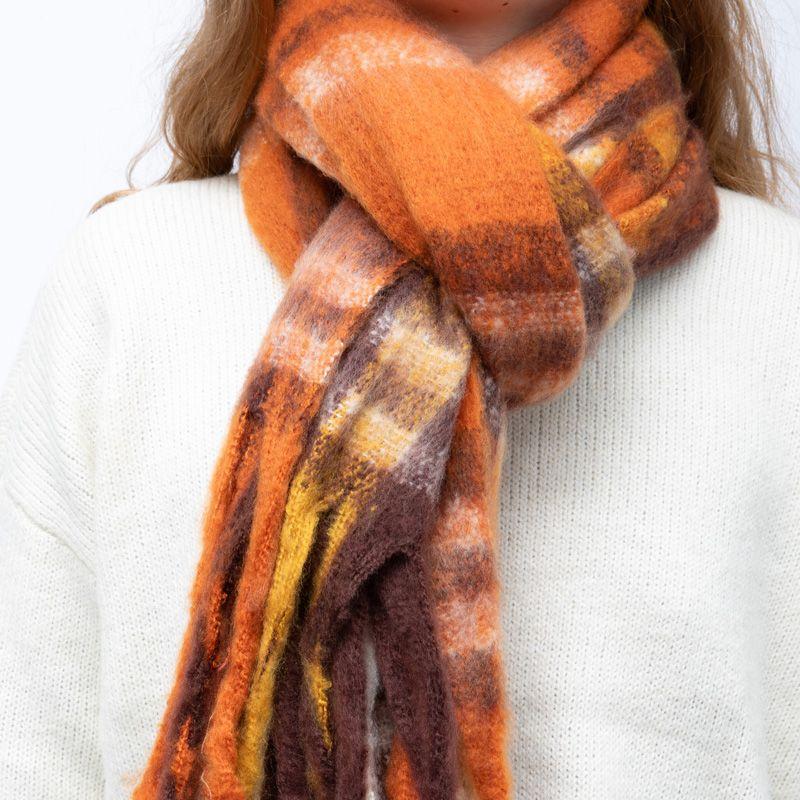 Echarpe motif carreaux 50x170cm Mixte MANOUKIAN