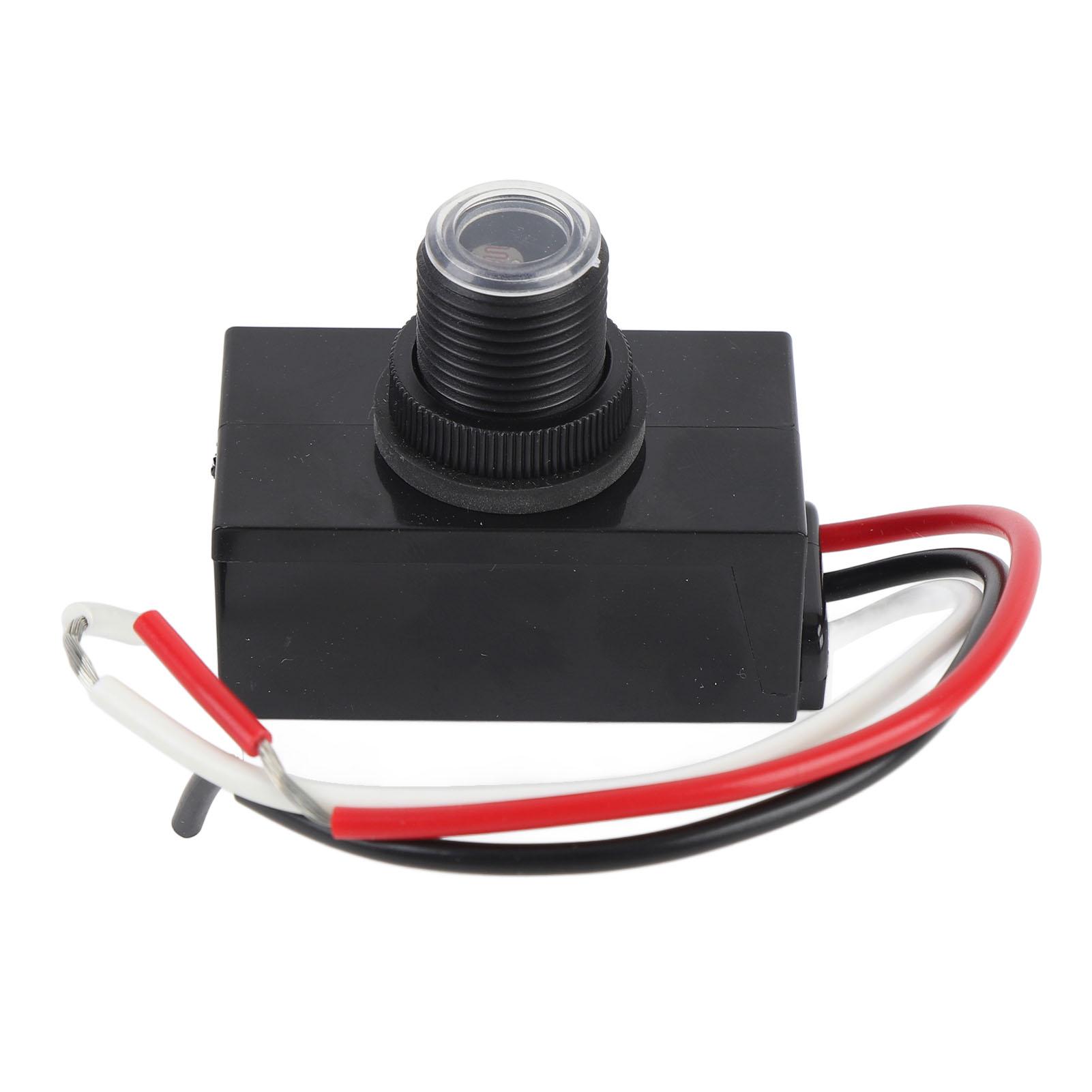 Photocell Light Sensor IP65 Proof Level Multifunctional Compact Outdoor Photoelectric Light Control  Photocell Sensor чёрный
