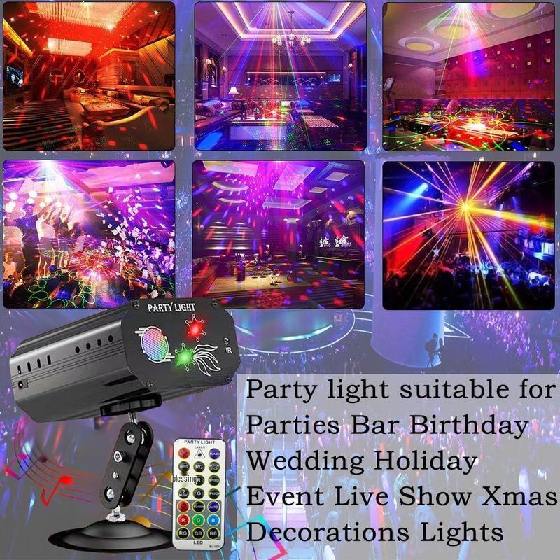 E37468 Voice-Activated KTV Laser Light European Edition