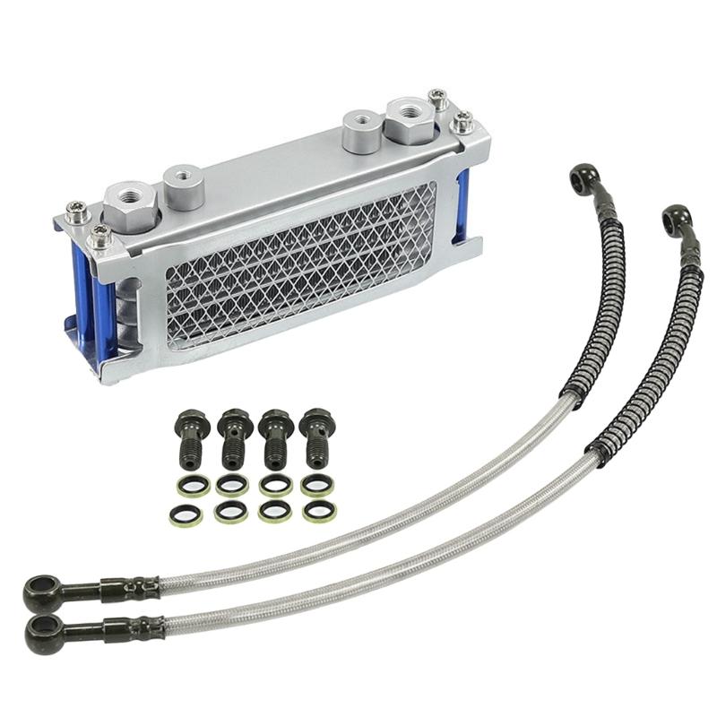 

Система радиатора охлаждения масла Универсальный масляный радиатор для мотоцикла 50-140 куб. см. Dirt синий