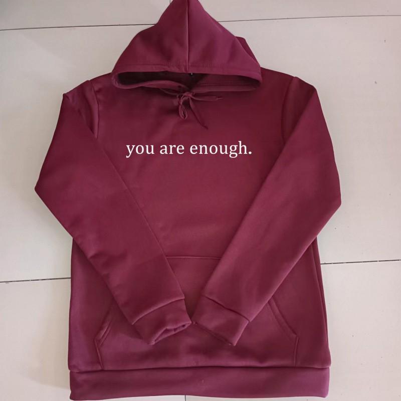 Women's Cross-Border Letter Print Hoodie - Plain Color Drawstring Sweatshirt, European & American Style.