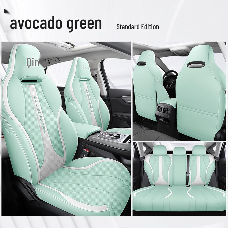 DJGY Sportovní kožený potah sedadla pro BYD Qin PLUS - Celoroční polštář