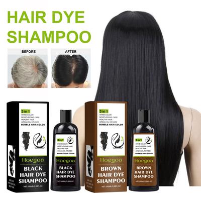Shampoo para cabelo Ingredientes à base de ervas Shampoo para coloração de cabelo Shampoo para cobrir cabelos grisalhos femininos e masculinos 100ML