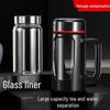 Doppelwandige Hitzebeständige Glas-Teetasse mit Henkel