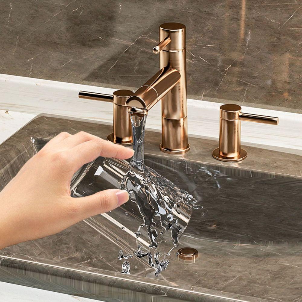 2pcs Wall Mounted Toothbrush Holder PET Mouthwash Cup Rack  Bathroom Accessories