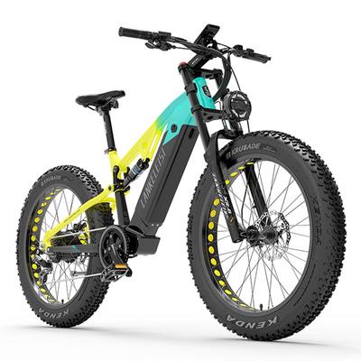Electric Bike All Terrain Lankeleisi Rv800 26" 1000W Motor Adult Ebike 48V 20AH Max Range 150Km Load 150Kg