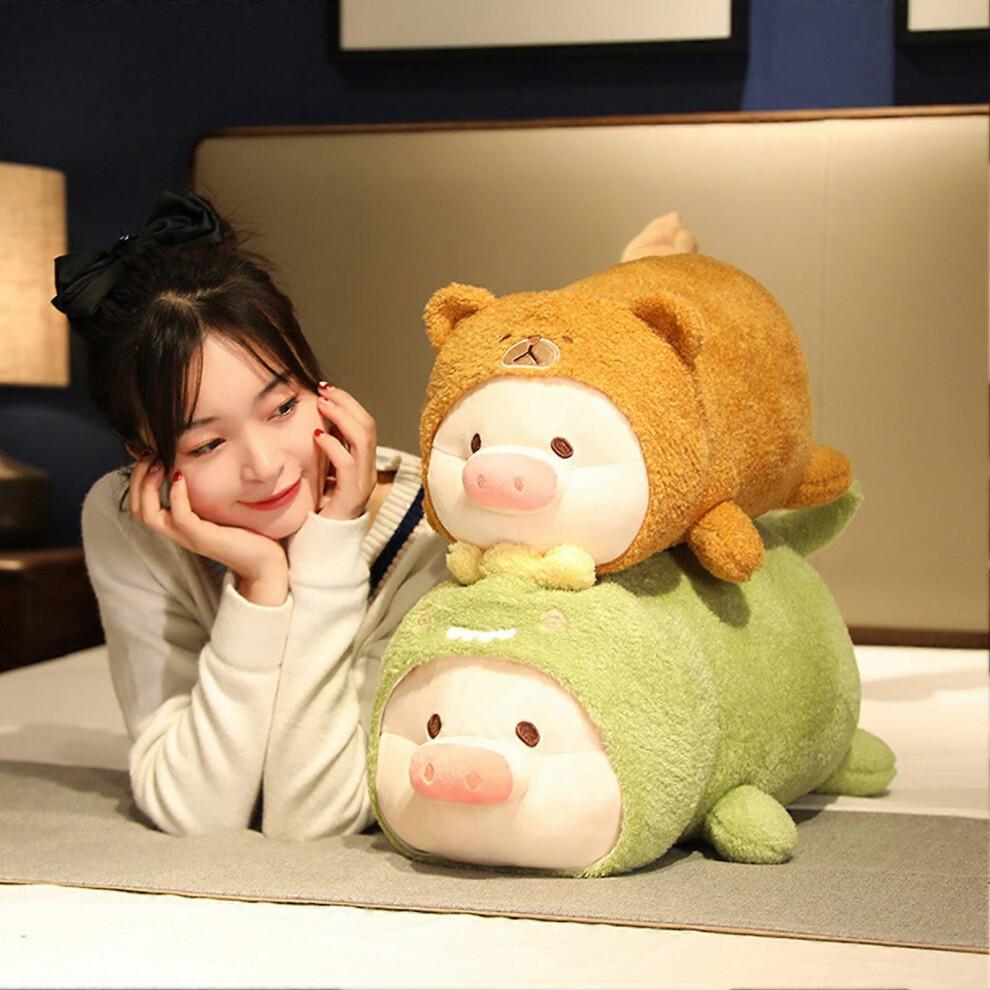 (35cm The Bear) Kawaii Pig Plush Toy Cartoon Plush Toy Pillow Lovely High-quality Plush Doll for Baby Hugging Plush Toy